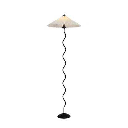 Modern Squiggle Floor Lamp with Adjustable Brightness and Energy-Effic