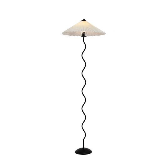 Modern Squiggle Floor Lamp with Adjustable Brightness and Energy-Effic