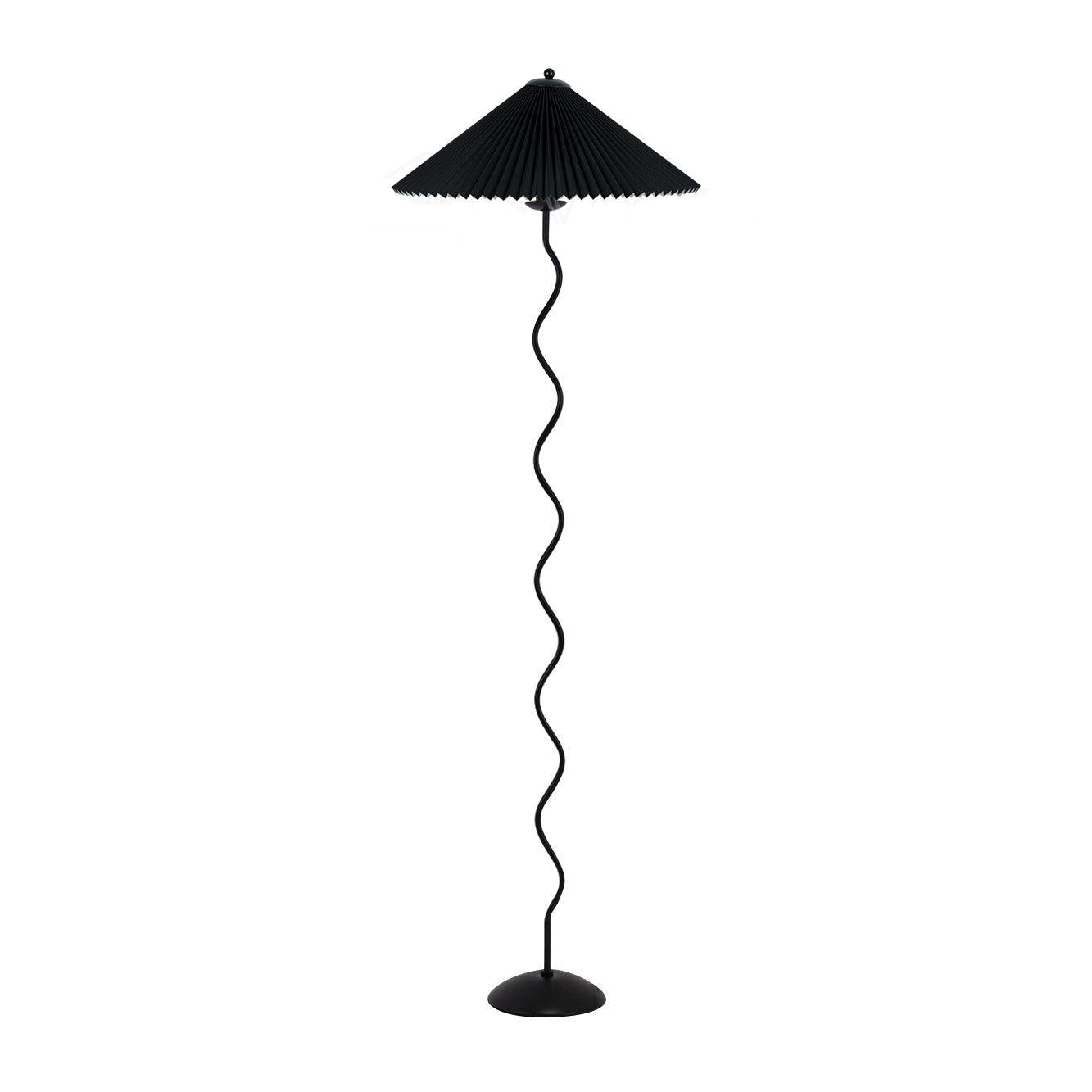 Modern Squiggle Floor Lamp with Adjustable Brightness and Energy-Effic