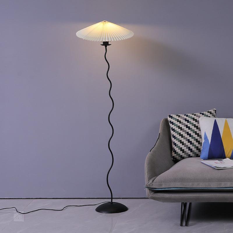Modern Squiggle Floor Lamp with Adjustable Brightness and Energy-Effic