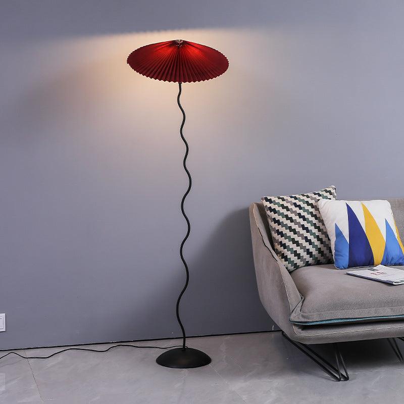 Modern Squiggle Floor Lamp with Adjustable Brightness and Energy-Effic