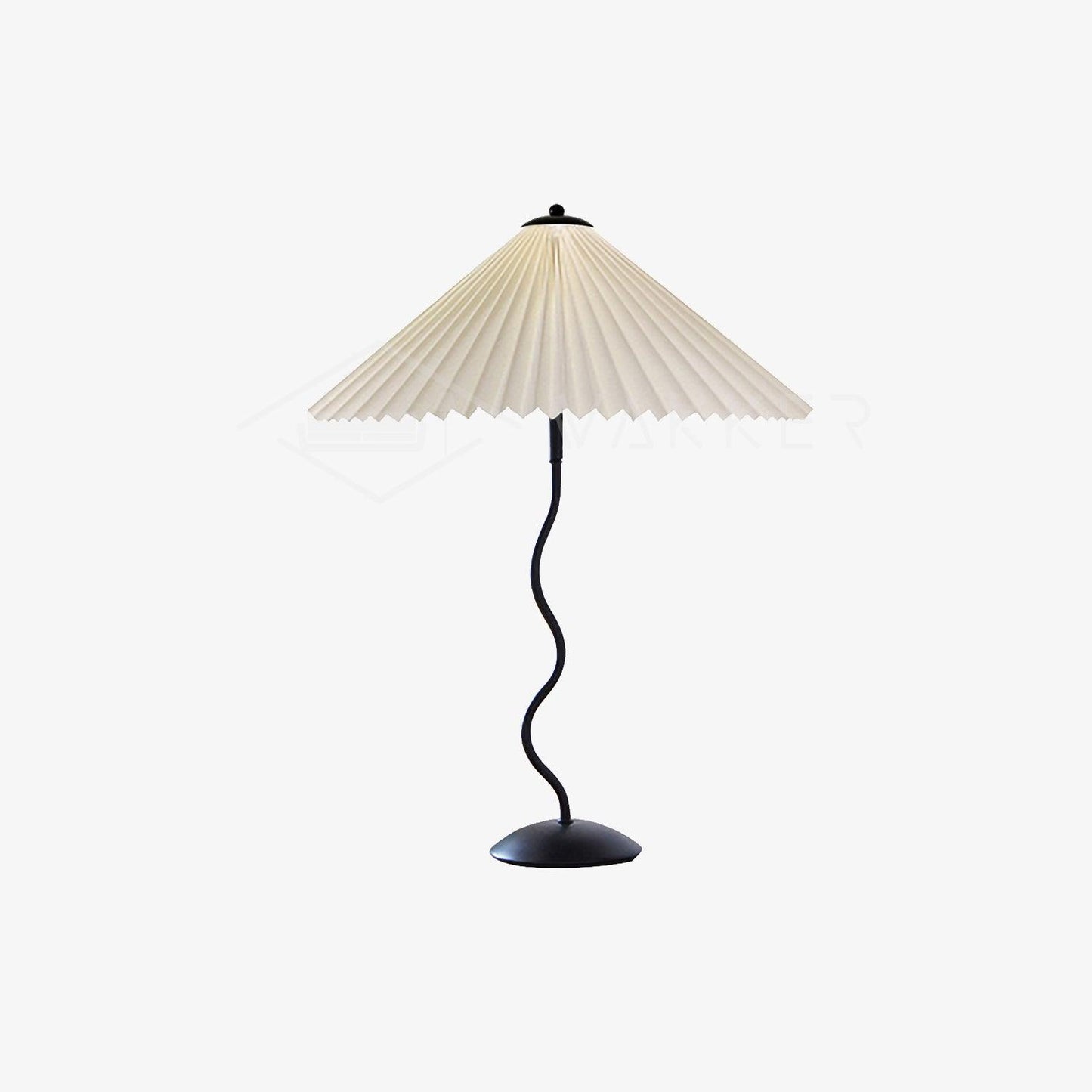 Modern Squiggle Table Lamp with Adjustable Brightness and USB Charging