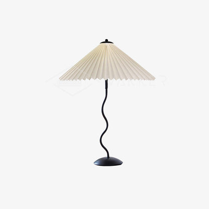 Modern Squiggle Table Lamp with Adjustable Brightness and USB Charging