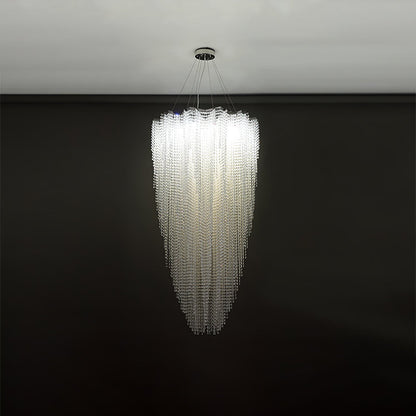 Elegant Crystal Chandelier - Dazzling Light Fixture with Adjustable He