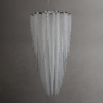 Elegant Crystal Chandelier - Dazzling Light Fixture with Adjustable He