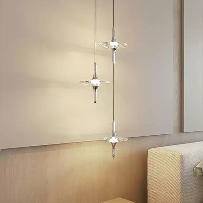 Starfall Staircase Chandelier - Elegant Design with Adjustable Height