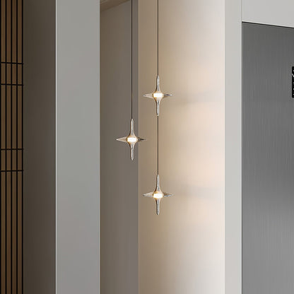 Starfall Staircase Chandelier - Elegant Design with Adjustable Height