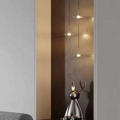 Starfall Staircase Chandelier - Elegant Design with Adjustable Height