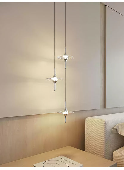 Starfall Staircase Chandelier - Elegant Design with Adjustable Height