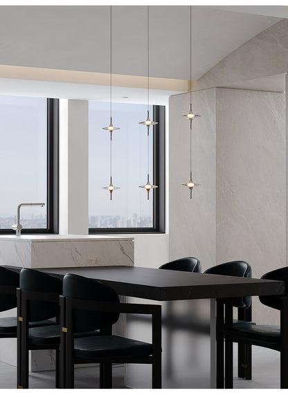 Starfall Staircase Chandelier - Elegant Design with Adjustable Height