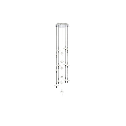 Starfall Staircase Chandelier - Elegant Design with Adjustable Height
