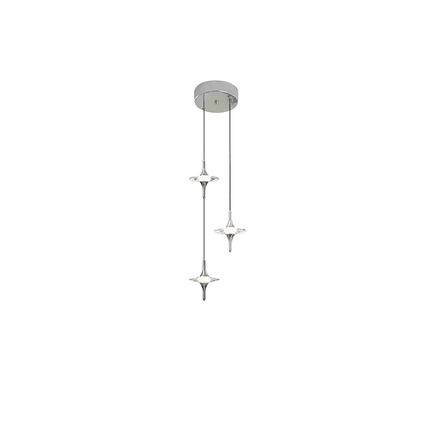 Starfall Staircase Chandelier - Elegant Design with Adjustable Height