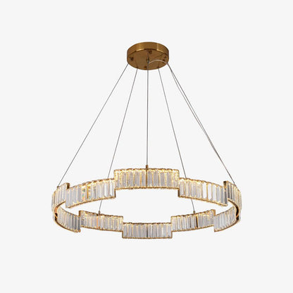 Stella Crystal Chandelier - Elegant Lighting with Adjustable Height &