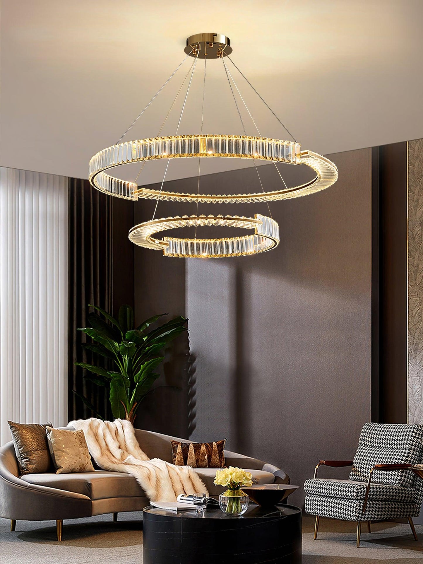 Stella LED Chandelier - Modern Design, Dimmable Brightness, Energy Eff