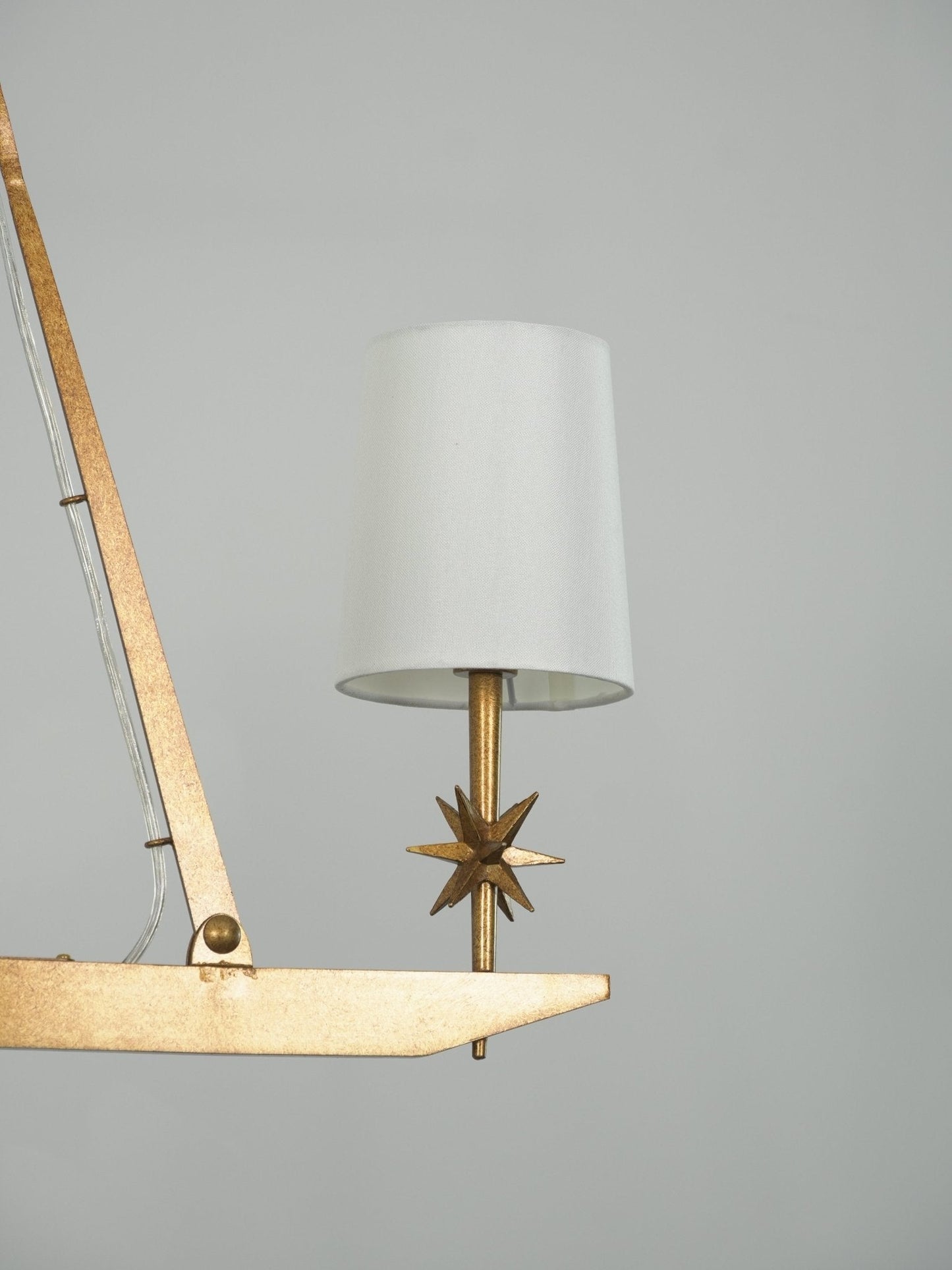 Stellar Frame Linear Chandelier - Adjustable Height, Modern Design