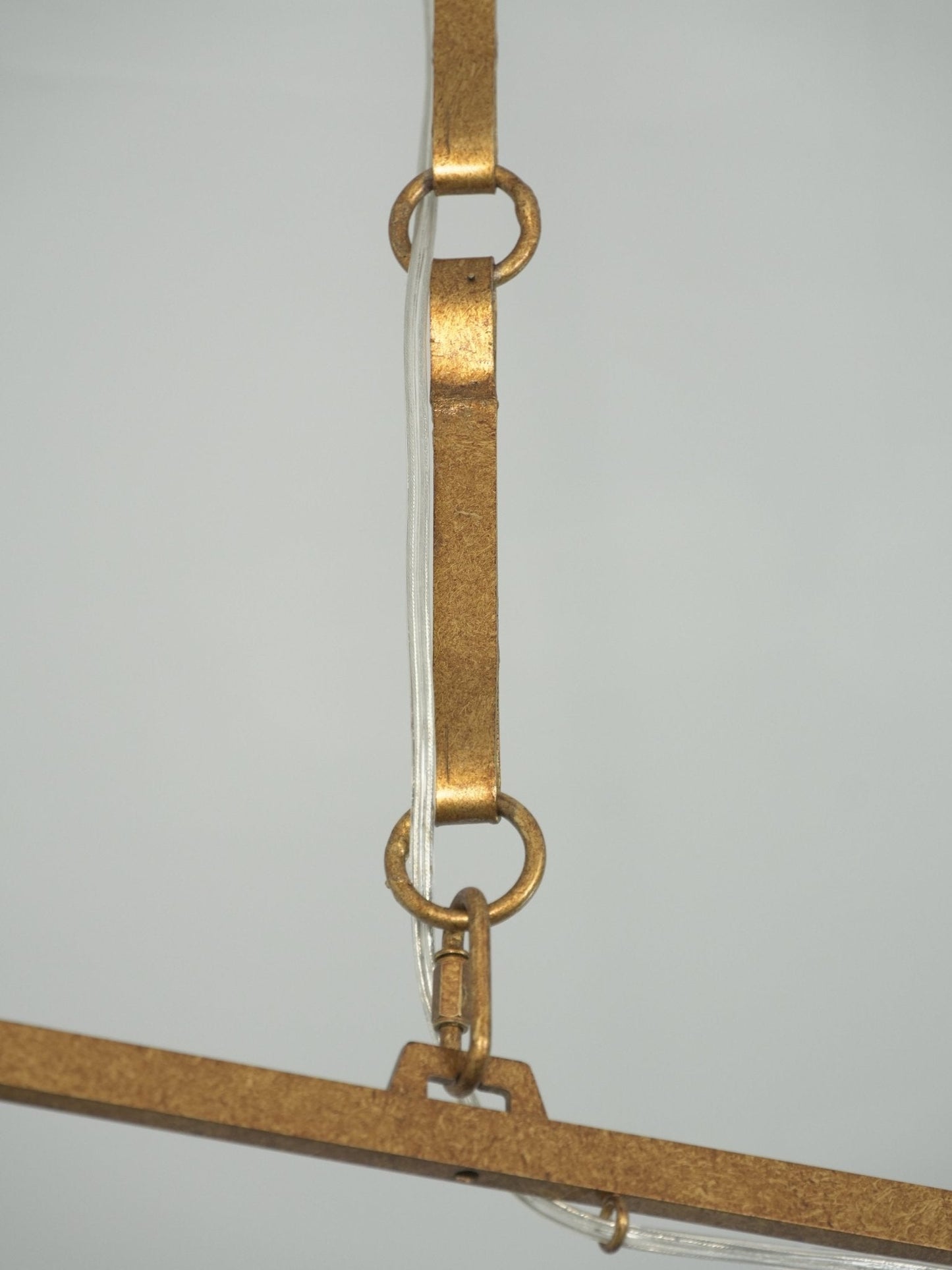 Stellar Frame Linear Chandelier - Adjustable Height, Modern Design