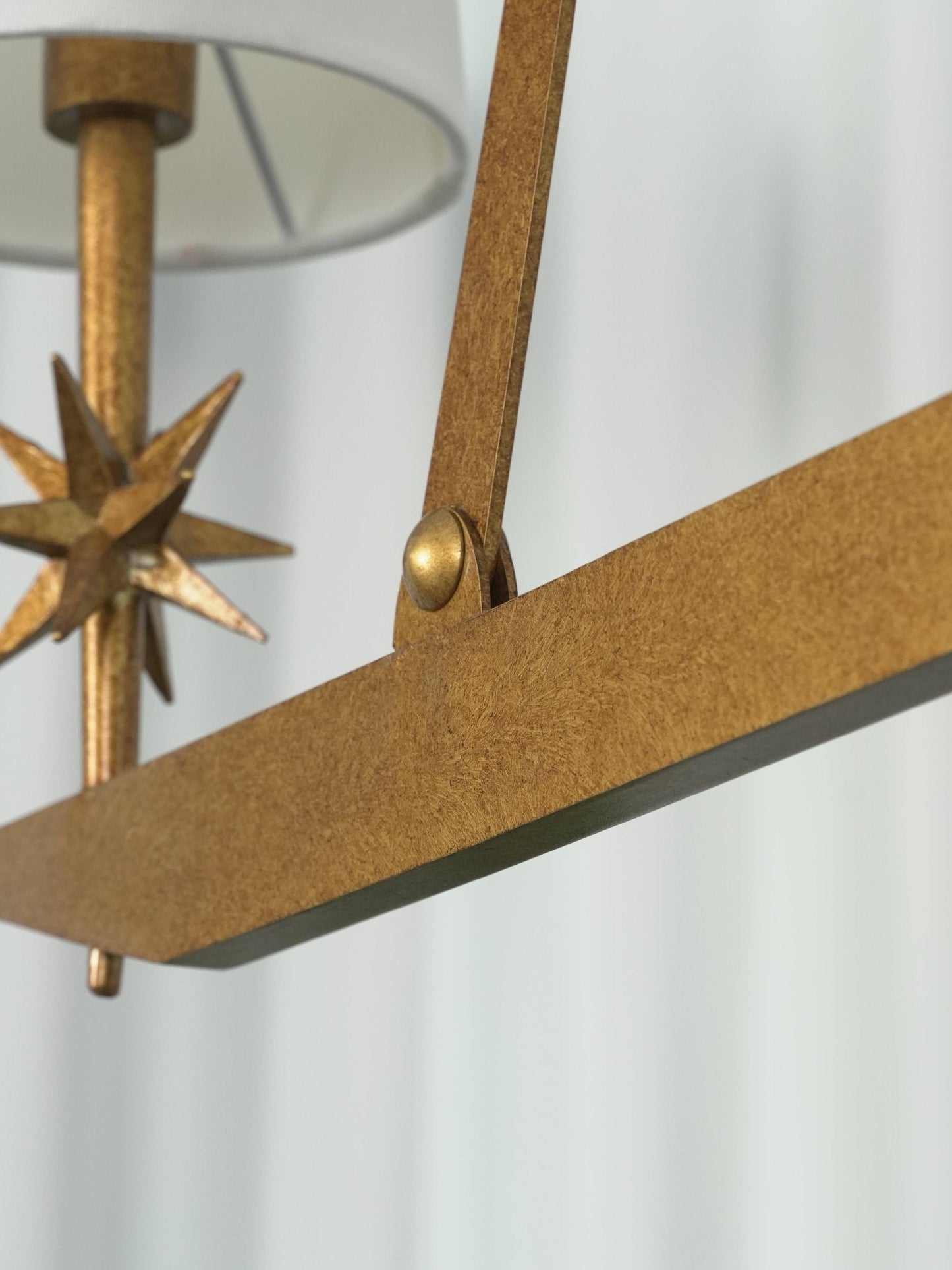 Stellar Frame Linear Chandelier - Adjustable Height, Modern Design