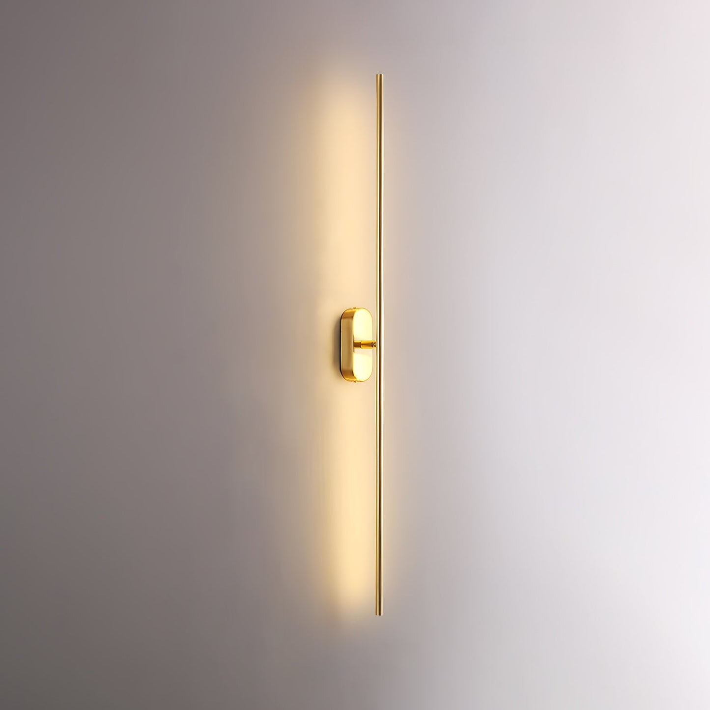 Modern Stick Shaped Metal Sconce with Adjustable Brightness & LED Ligh