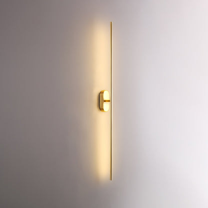 Modern Stick Shaped Metal Sconce with Adjustable Brightness & LED Ligh