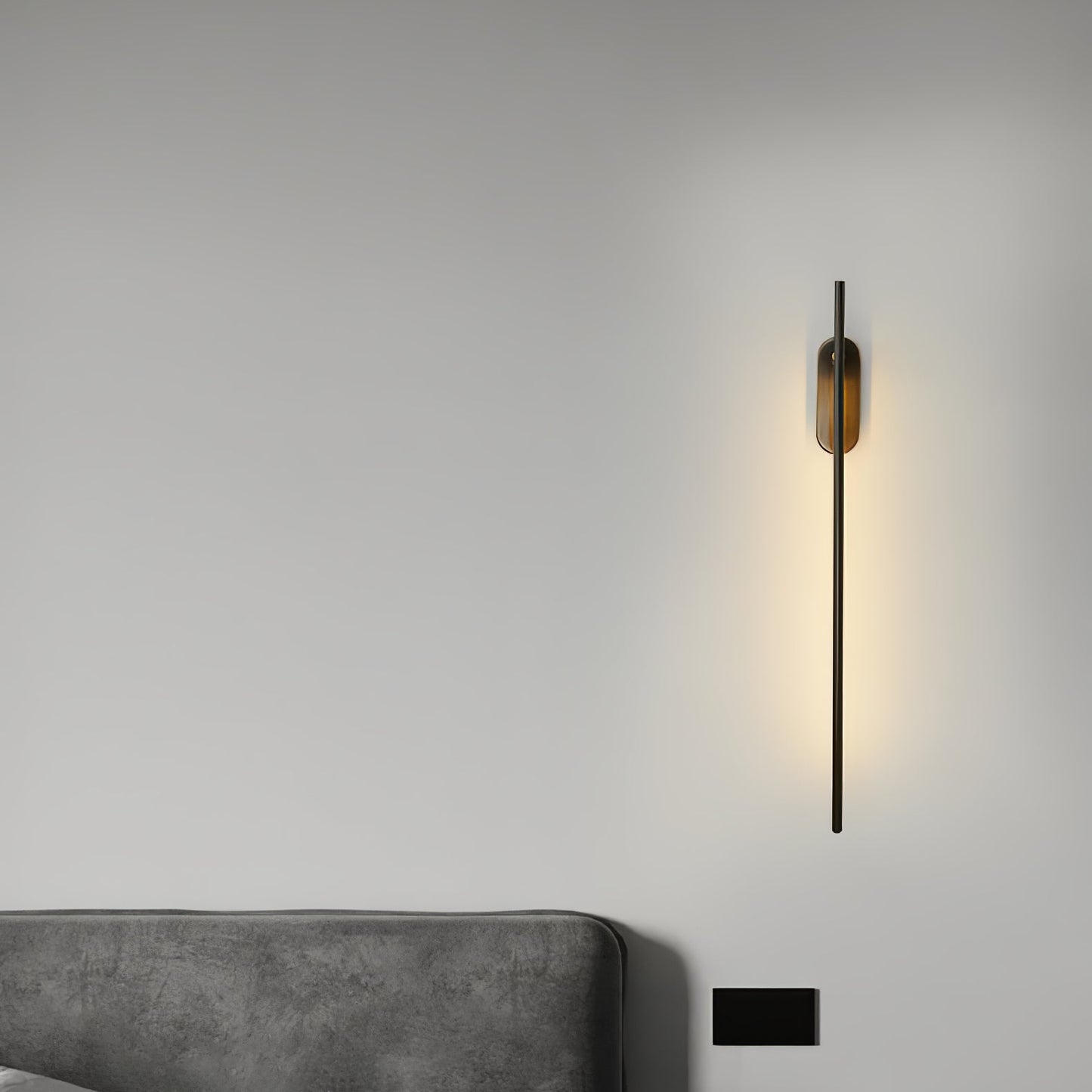 Modern Stick Shaped Metal Sconce with Adjustable Brightness & LED Ligh