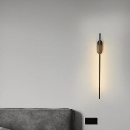 Modern Stick Shaped Metal Sconce with Adjustable Brightness & LED Ligh