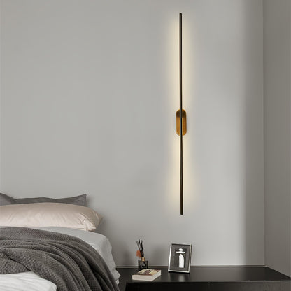 Modern Stick Shaped Metal Sconce with Adjustable Brightness & LED Ligh