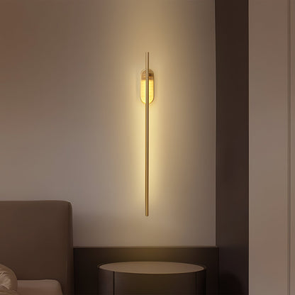 Modern Stick Shaped Metal Sconce with Adjustable Brightness & LED Ligh