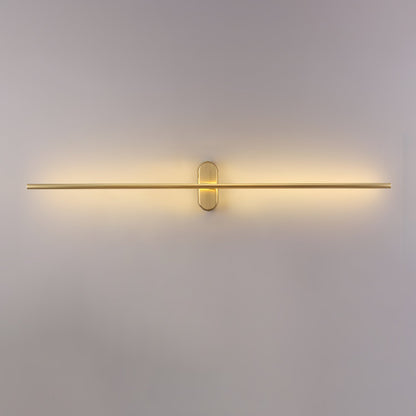 Modern Stick Shaped Metal Sconce with Adjustable Brightness & LED Ligh
