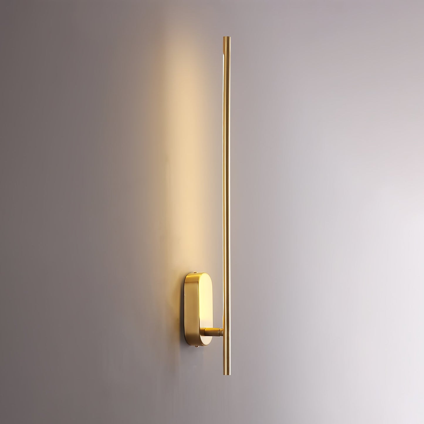 Modern Stick Shaped Metal Sconce with Adjustable Brightness & LED Ligh