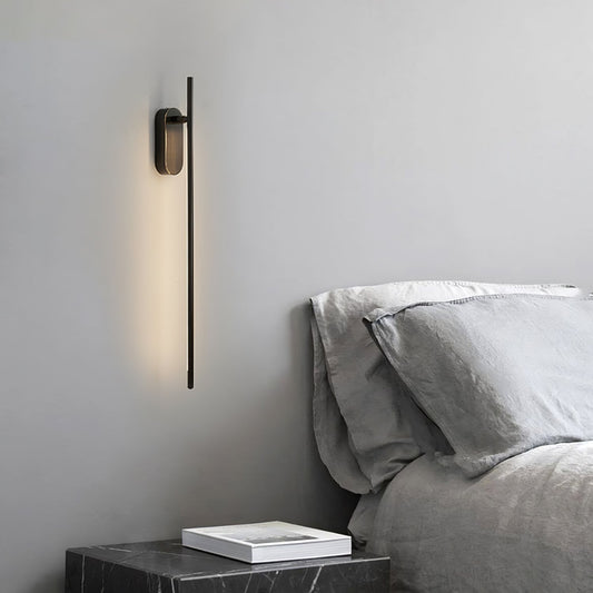 Modern Stick Shaped Metal Sconce with Adjustable Brightness & LED Ligh