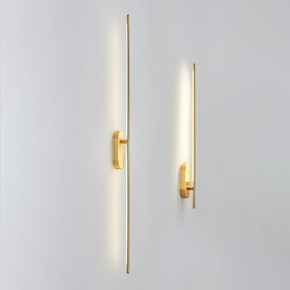 Modern Stick Shaped Metal Sconce with Adjustable Brightness & LED Ligh