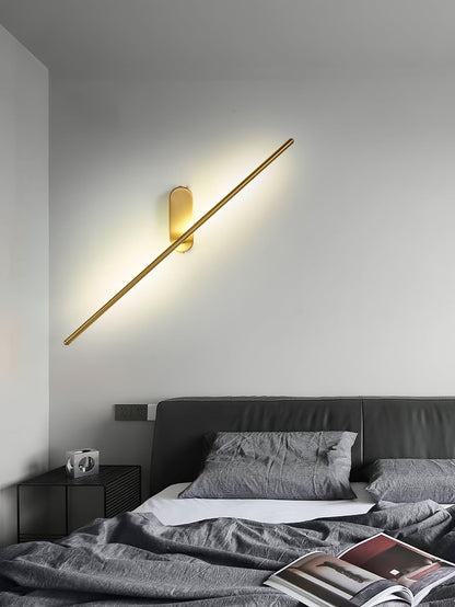 Modern Stick Shaped Metal Sconce with Adjustable Brightness & LED Ligh