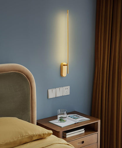 Modern Stick Shaped Metal Sconce with Adjustable Brightness & LED Ligh