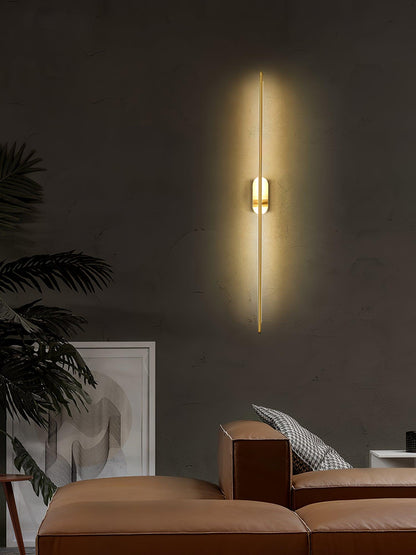 Modern Stick Shaped Metal Sconce with Adjustable Brightness & LED Ligh