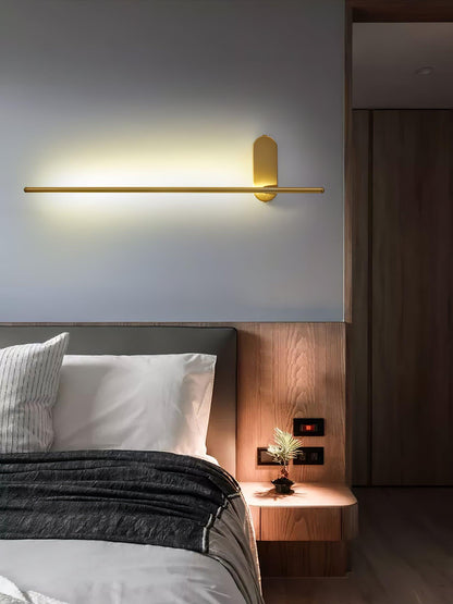 Modern Stick Shaped Metal Sconce with Adjustable Brightness & LED Ligh