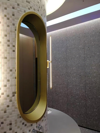 Modern Stick Shaped Metal Sconce with Adjustable Brightness & LED Ligh