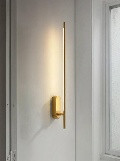 Modern Stick Shaped Metal Sconce with Adjustable Brightness & LED Ligh