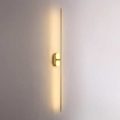 Modern Stick Shaped Metal Sconce with Adjustable Brightness & LED Ligh