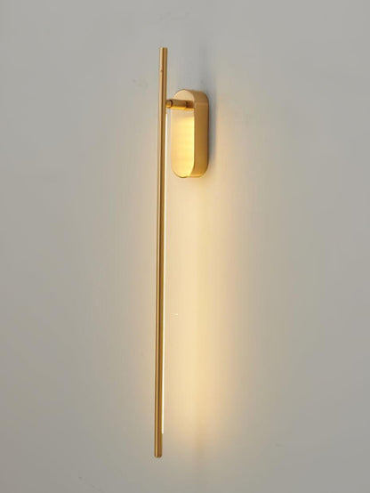 Modern Stick Shaped Metal Sconce with Adjustable Brightness & LED Ligh
