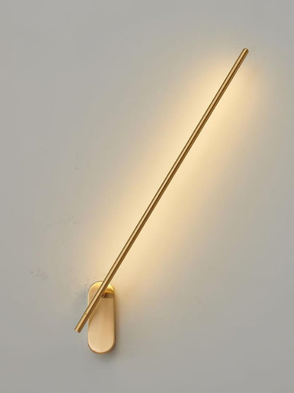 Modern Stick Shaped Metal Sconce with Adjustable Brightness & LED Ligh