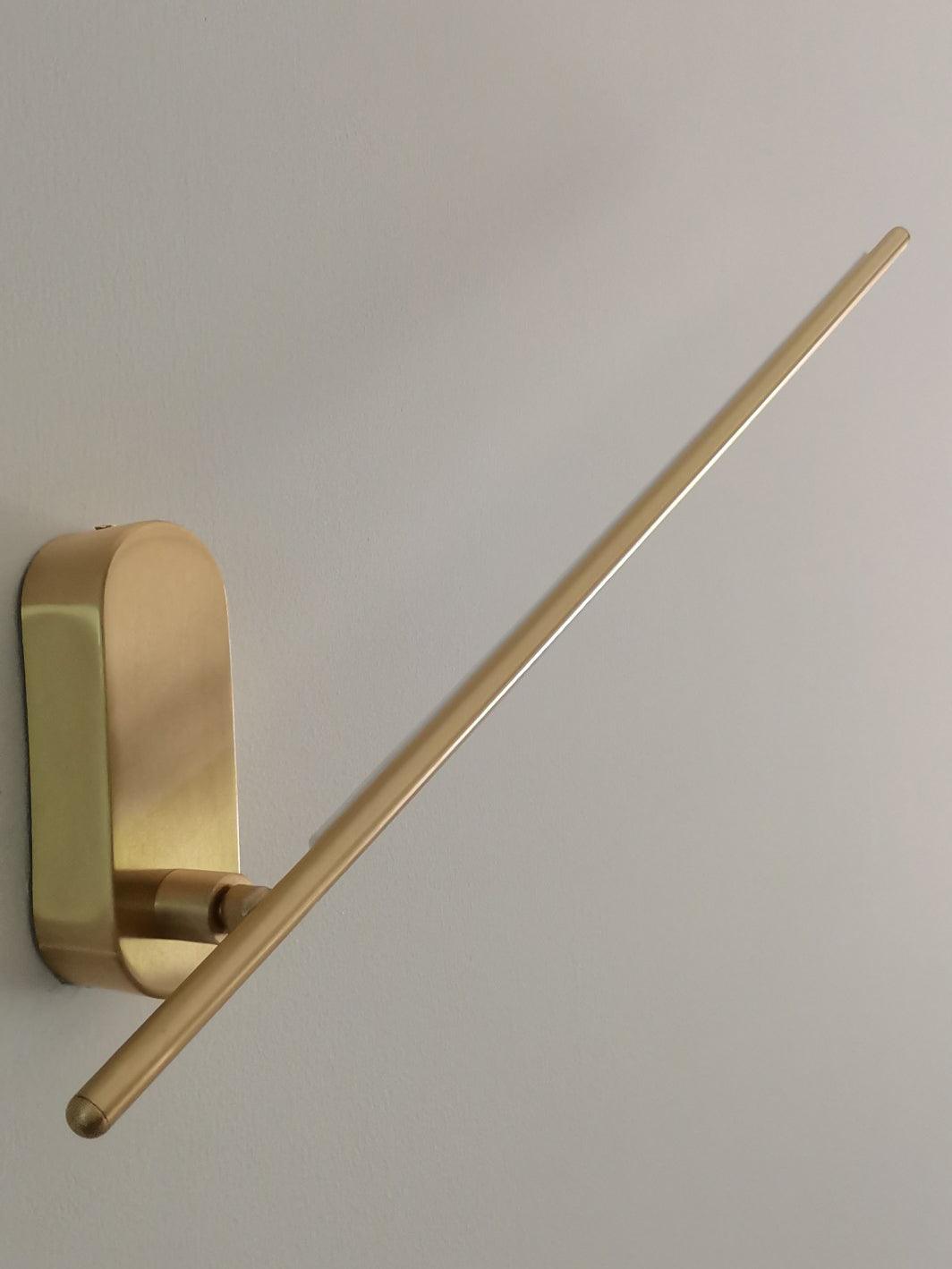 Modern Stick Shaped Metal Sconce with Adjustable Brightness & LED Ligh