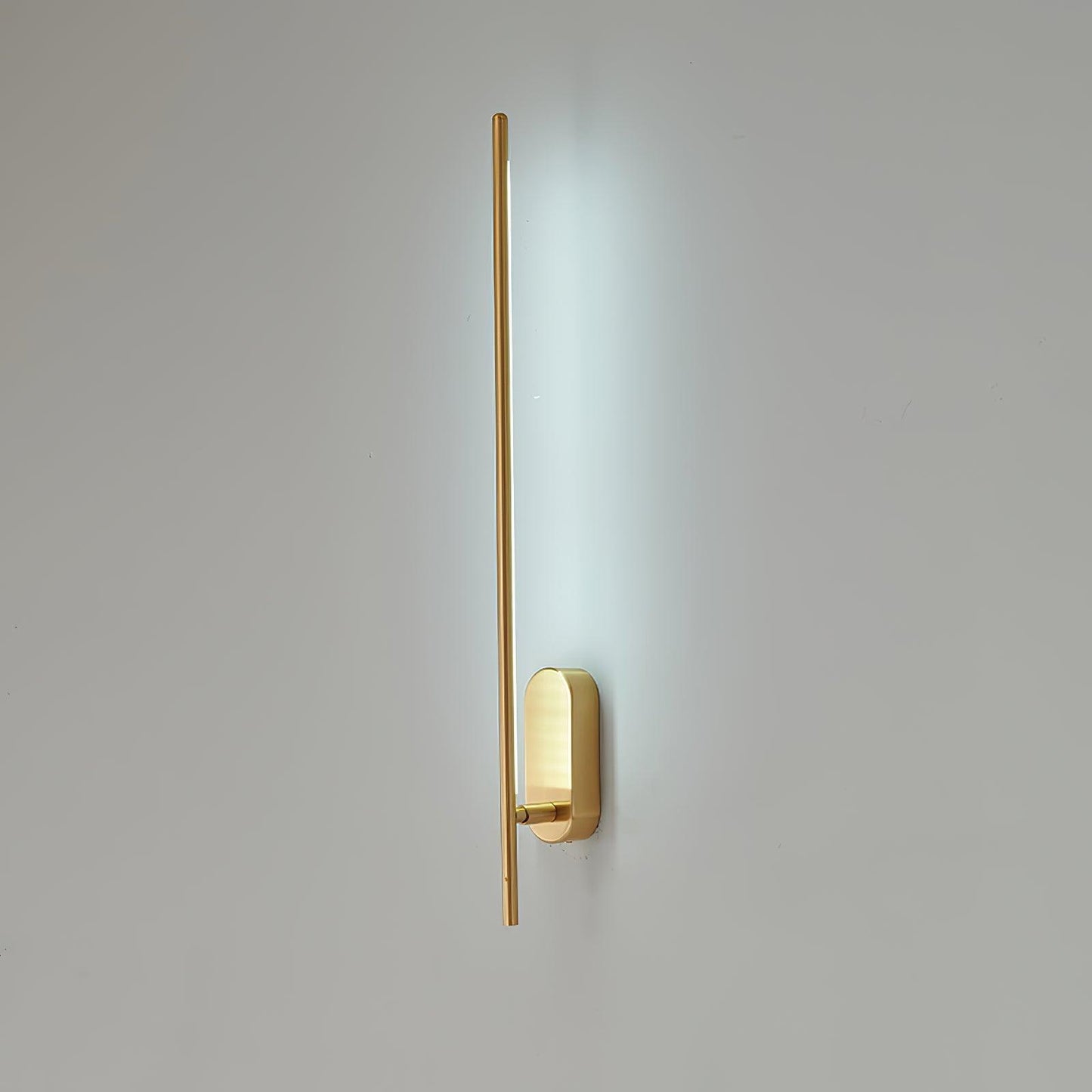 Modern Stick Shaped Metal Sconce with Adjustable Brightness & LED Ligh
