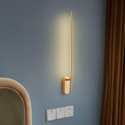 Modern Stick Shaped Metal Sconce with Adjustable Brightness & LED Ligh