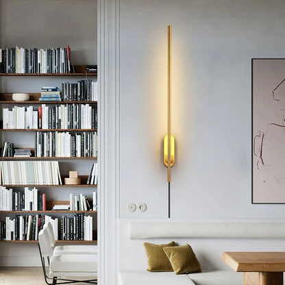 Stick Shaped Plug-In Sconce with Adjustable Brightness and Energy Effi
