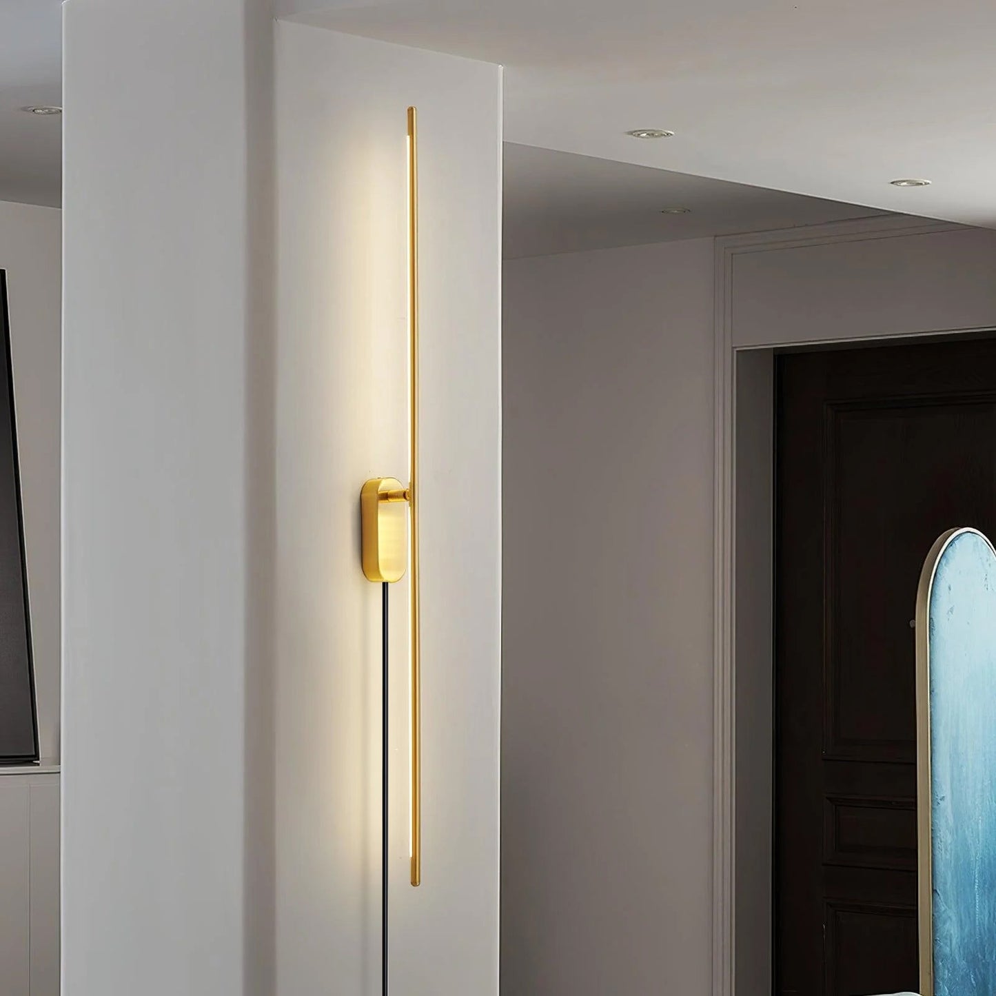 Stick Shaped Plug-In Sconce with Adjustable Brightness and Energy Effi