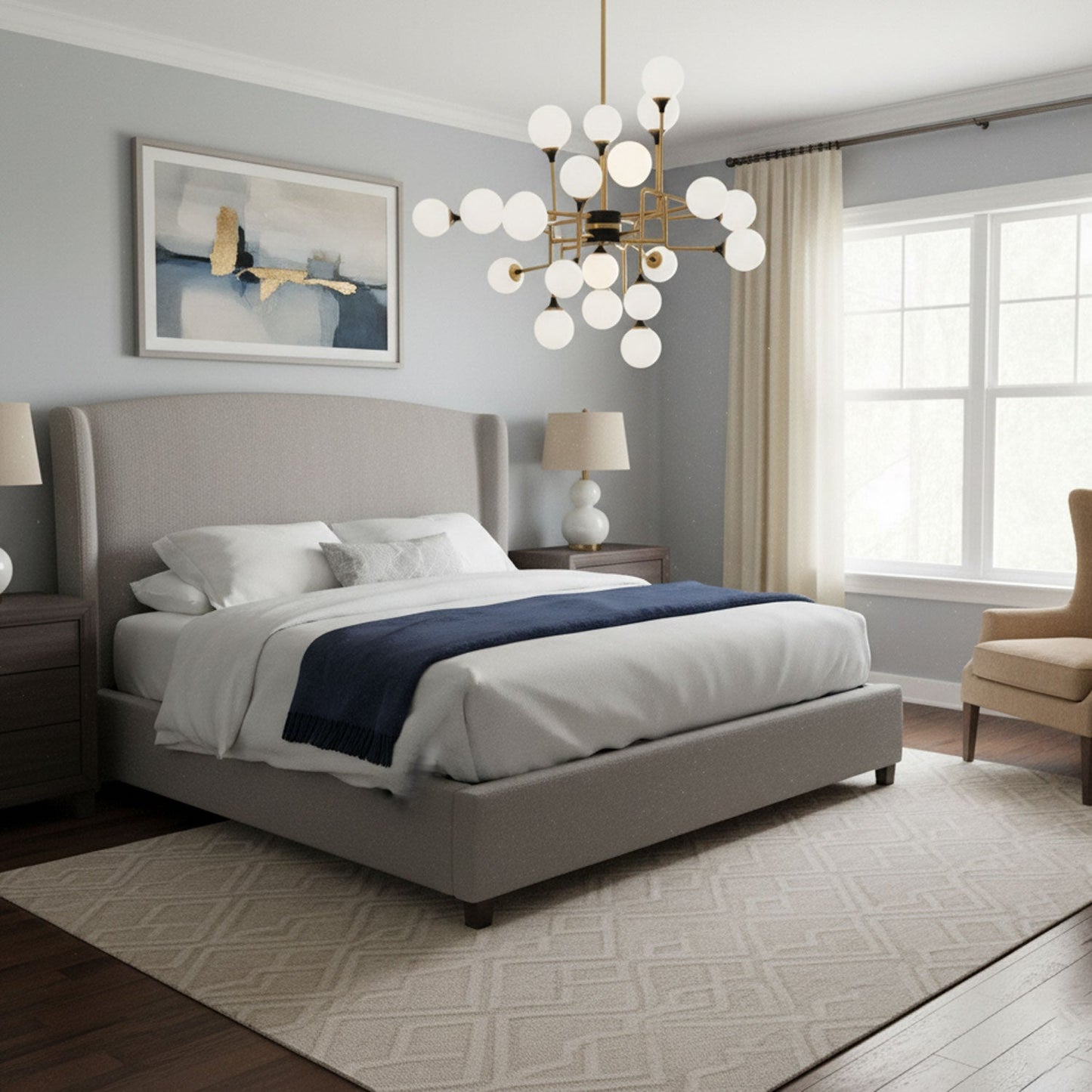 Stilnovo Modern Chandelier with Adjustable Arms and LED Compatibility