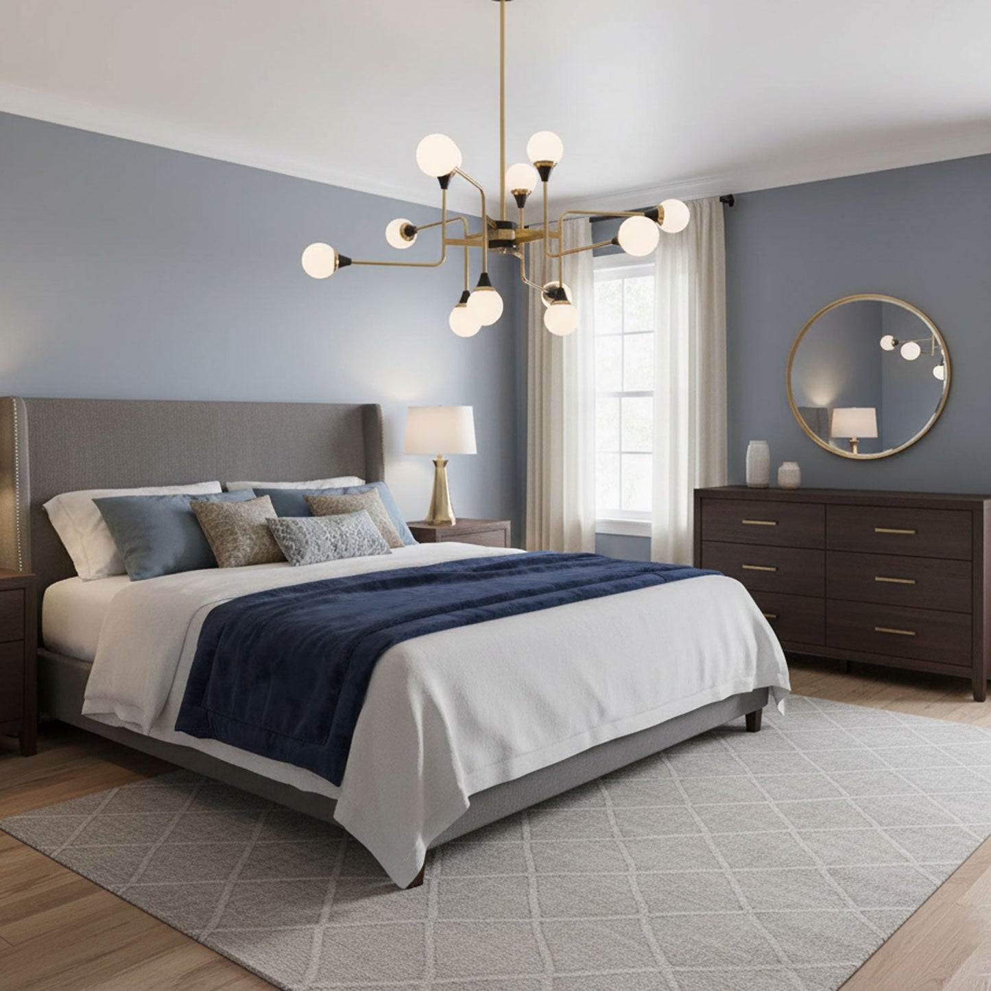 Stilnovo Modern Chandelier with Adjustable Arms and LED Compatibility