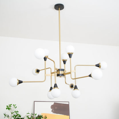 Stilnovo Modern Chandelier with Adjustable Arms and LED Compatibility