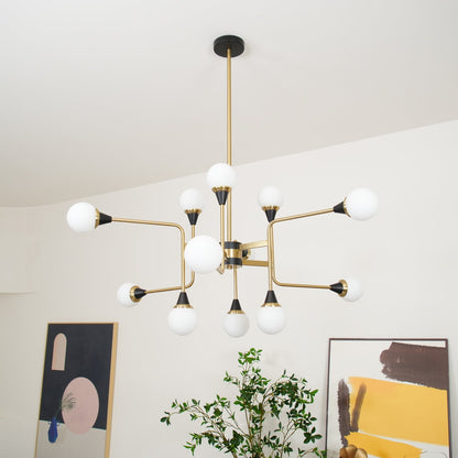 Stilnovo Modern Chandelier with Adjustable Arms and LED Compatibility