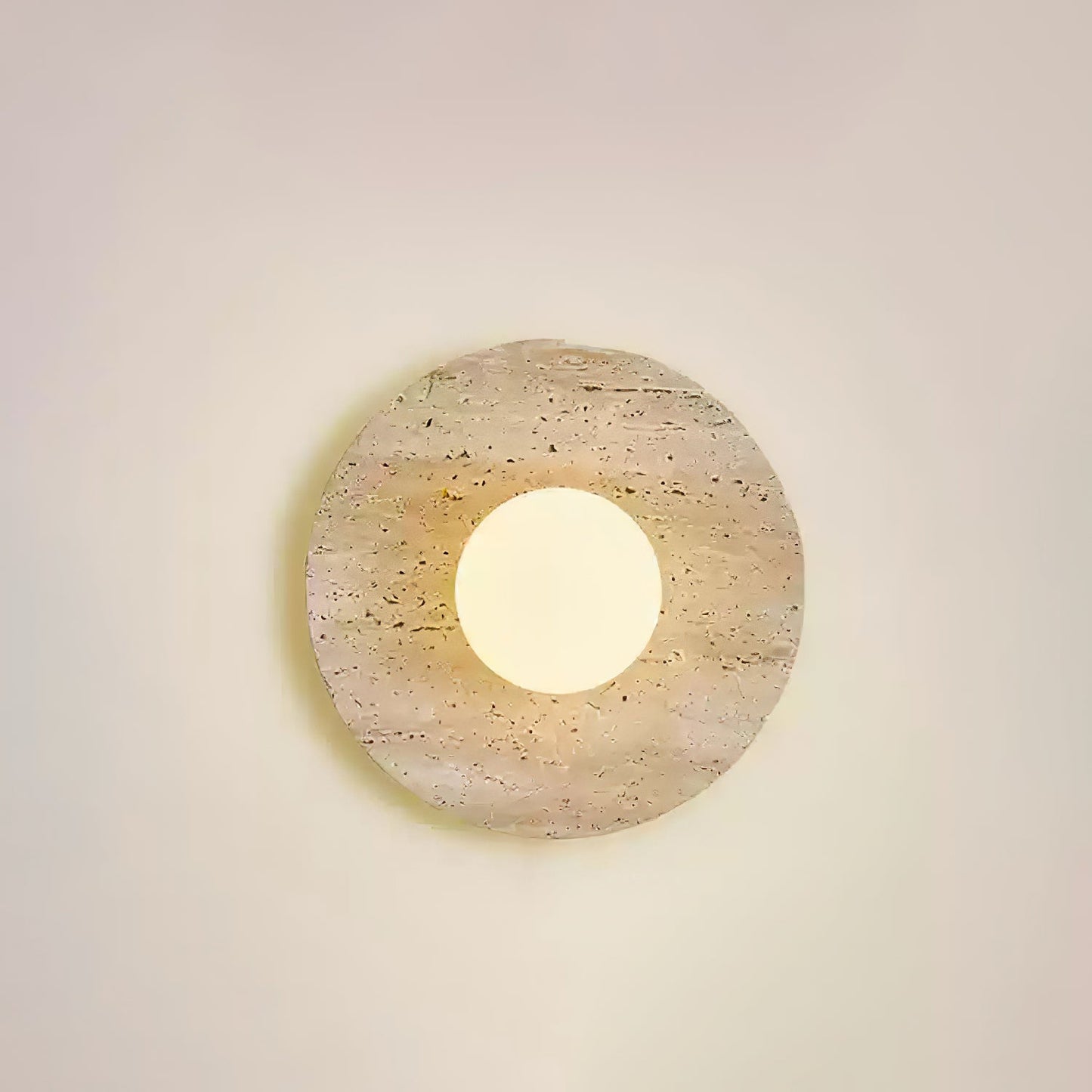 Stone Eclipse LED Plug-in Wall Light - Dimmable, Energy Efficient